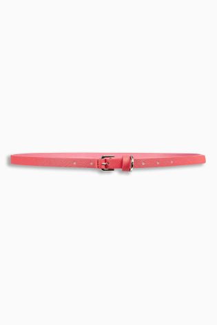 Mono/Pink/Berry Skinny Belts Three Pack